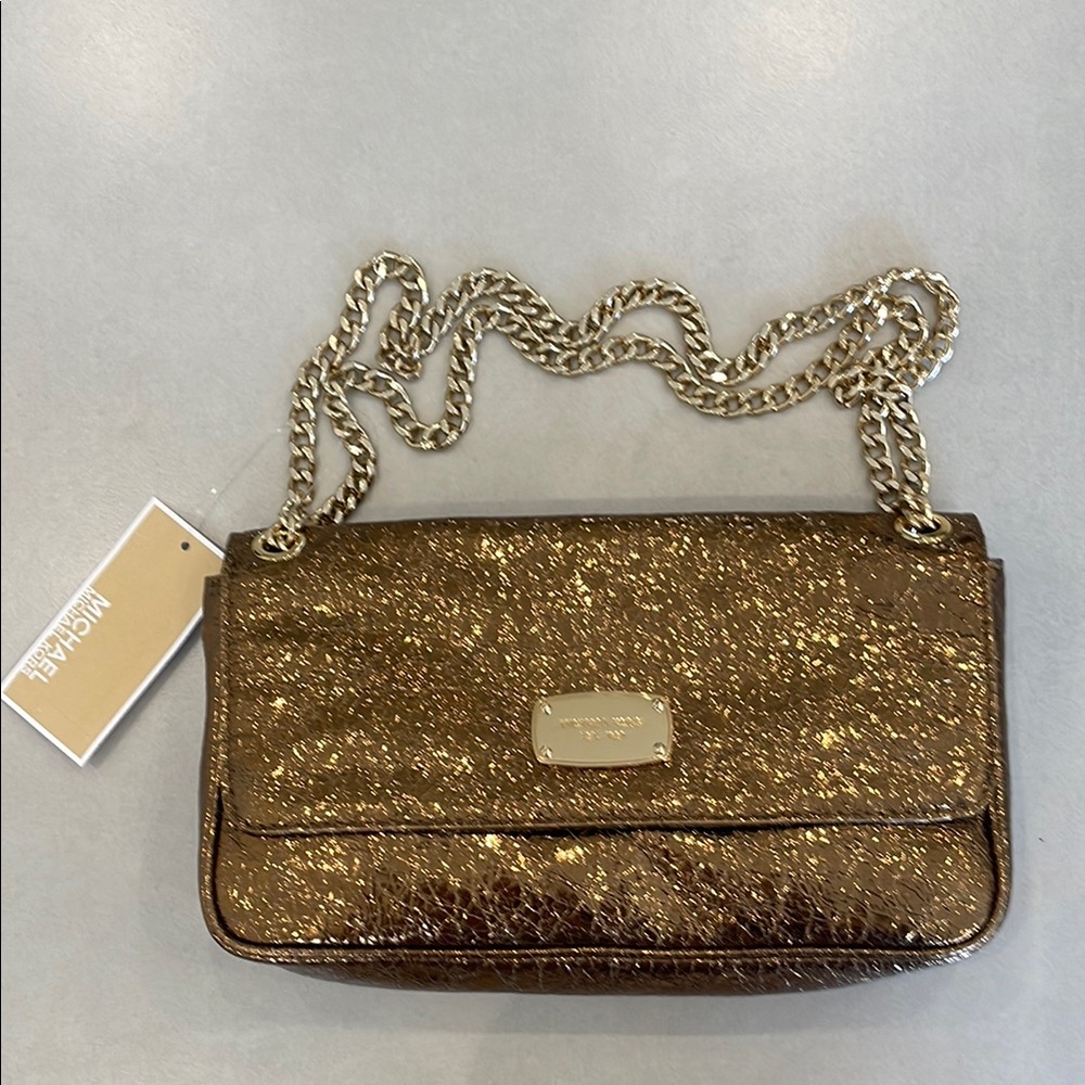 Michael Kors Shimmering Gold Shoulder Bag